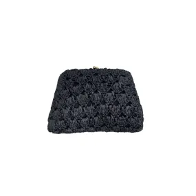 Accessorize Black Textured Clutch | Brand New |