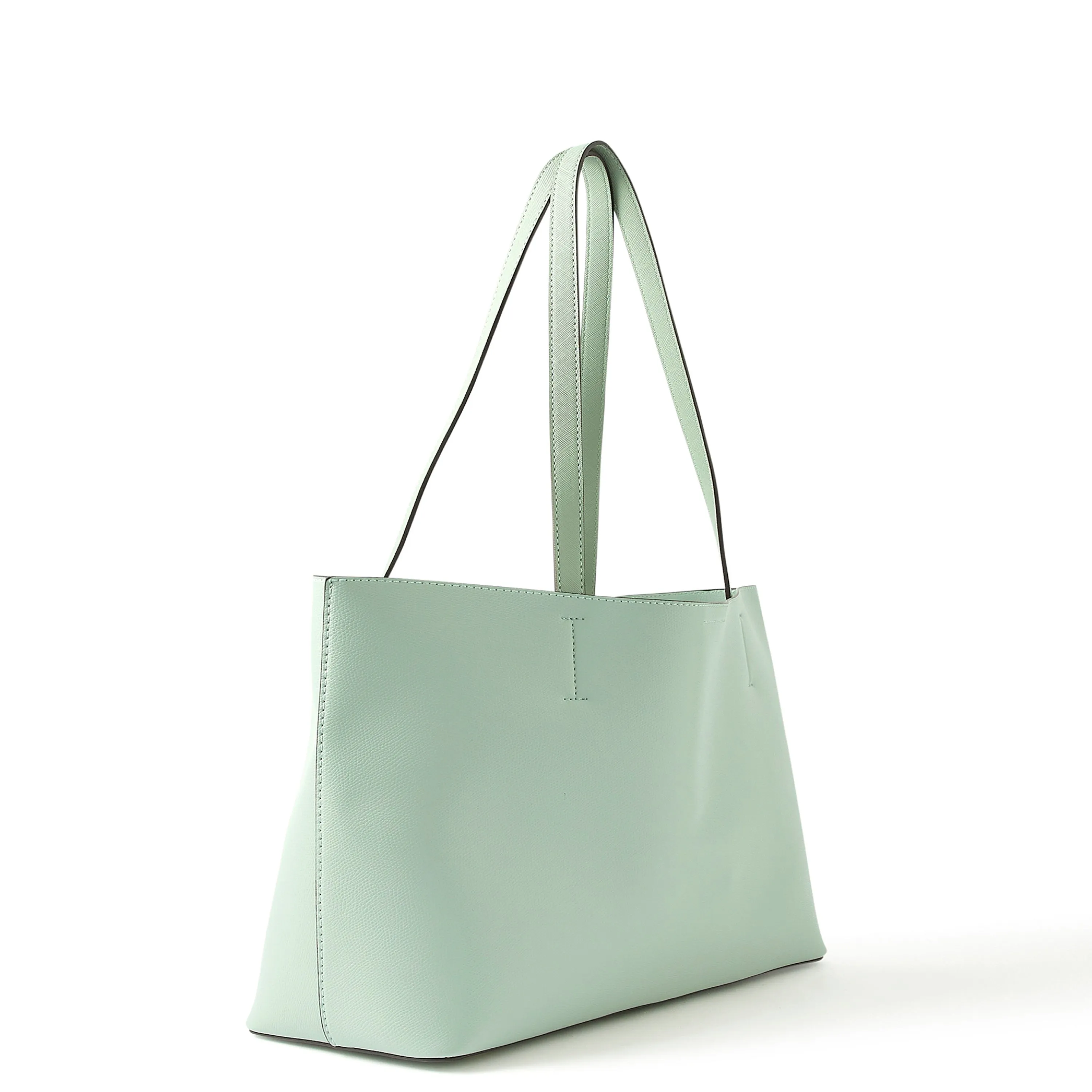 Accessorize London Women's Faux Leather Light Green Leo Tote Bag