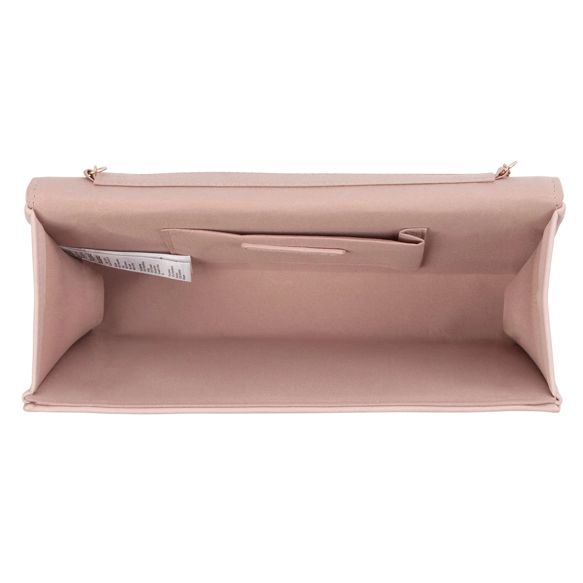 Accessorize London Women's Pink Clean Pu Bar Clutch