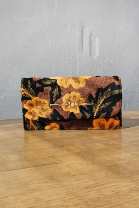 Amber Tufted Tapestry Clutch