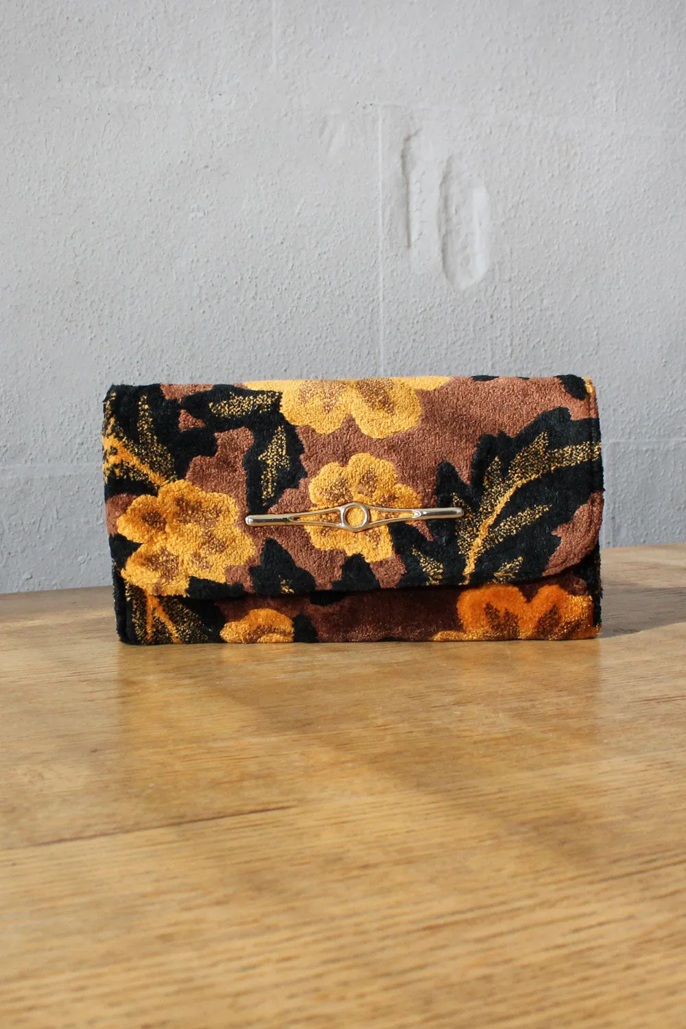 Amber Tufted Tapestry Clutch