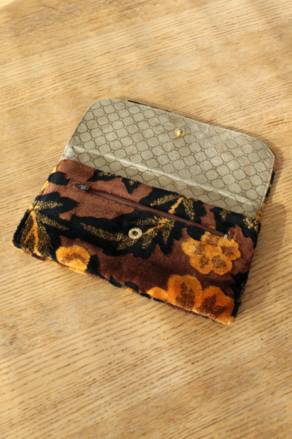 Amber Tufted Tapestry Clutch