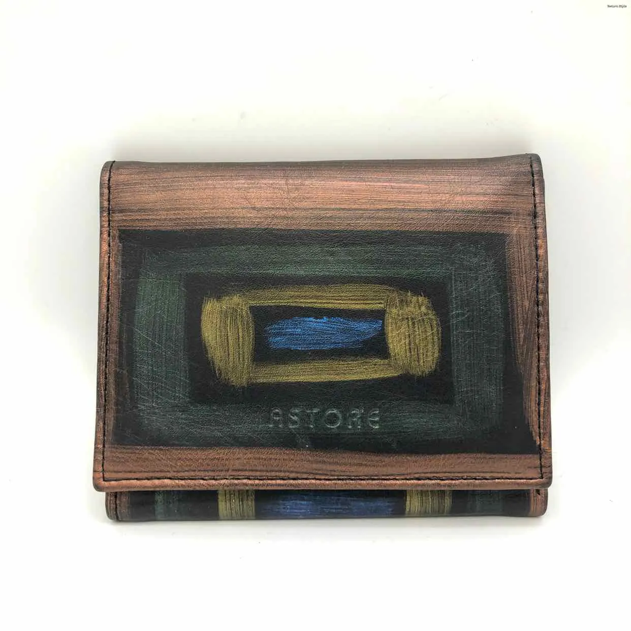 ASTORE Bronze Blue Multi Leather Vintage - Pre-Loved Wallet