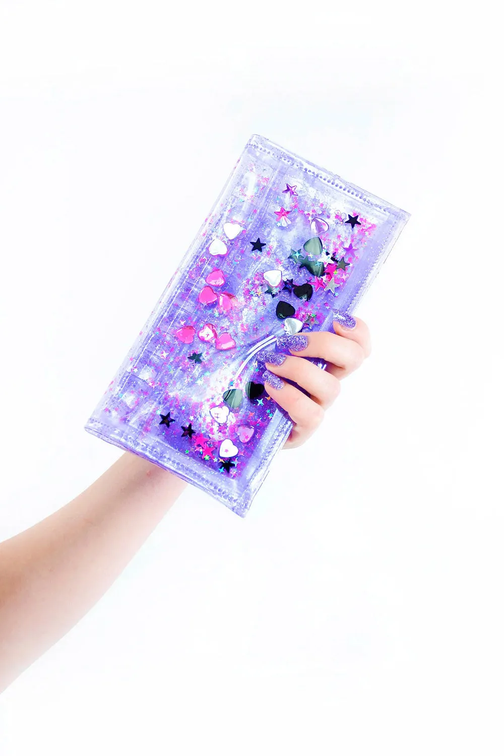 Bedazzled Liquid Glitter Wallet