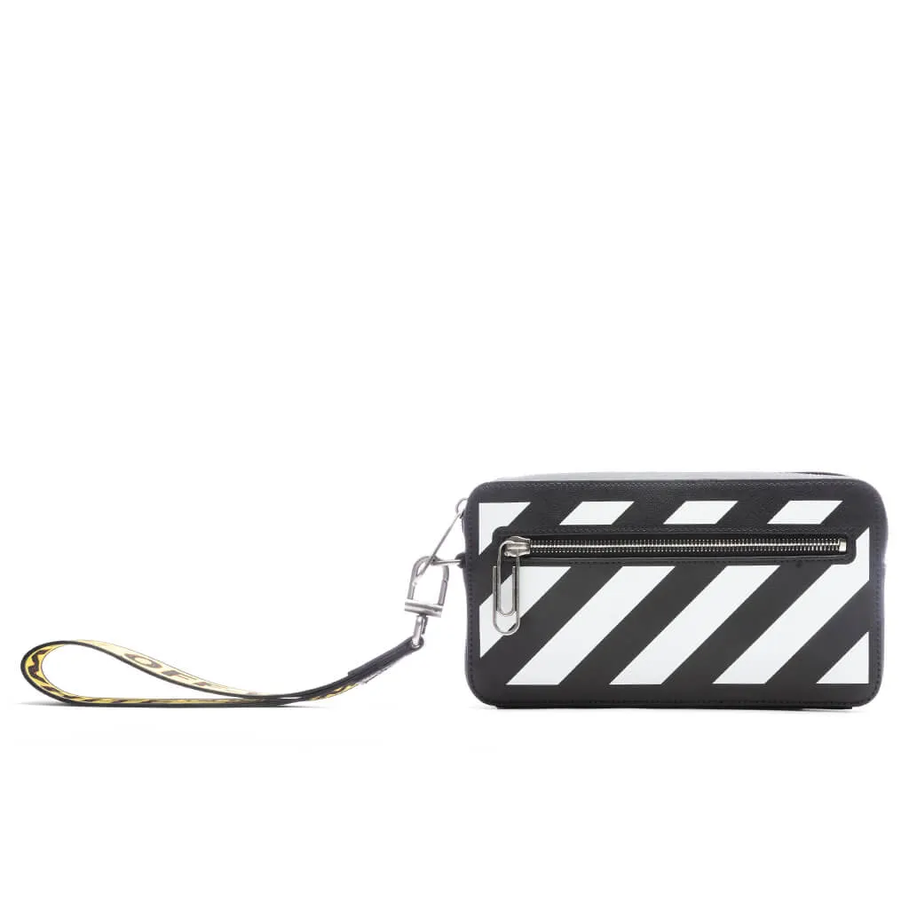 Binder Diag Saff Clutch - Black/White