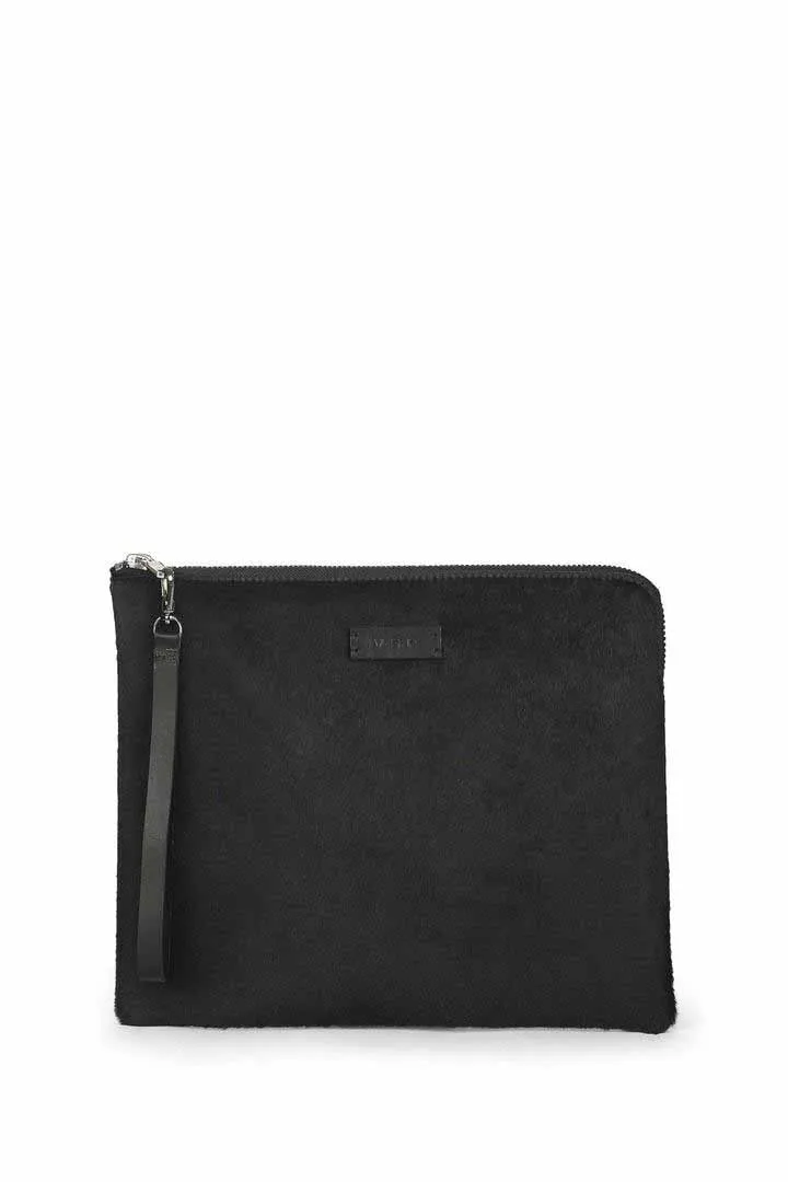 Black Leather Clutch