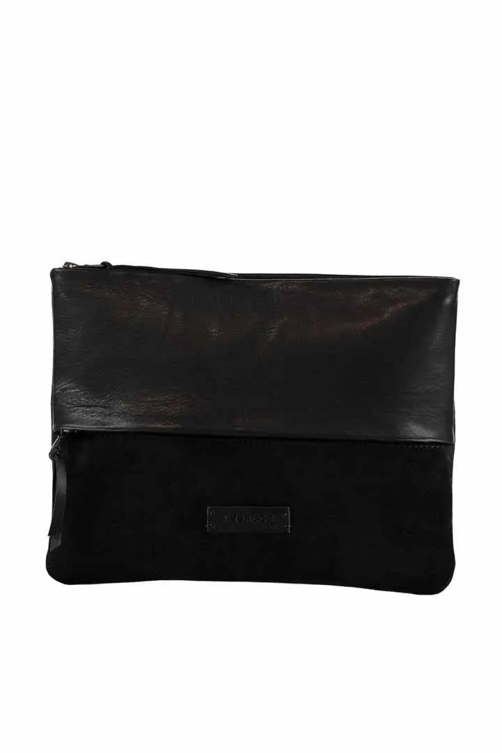 Black Leather Clutch