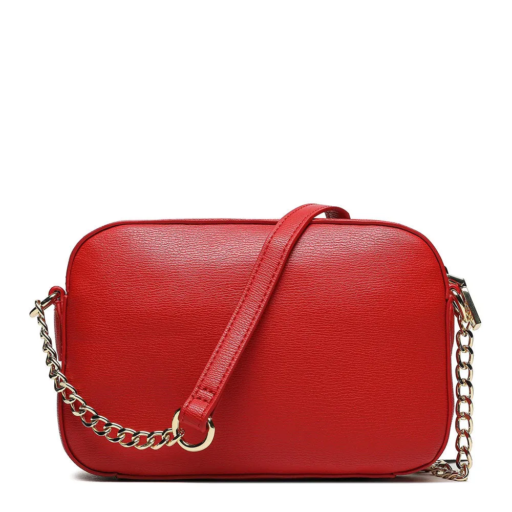 Borsa Donna a Tracolla con Micro Clutch LOVE MOSCHINO linea Hollies colore Rosso