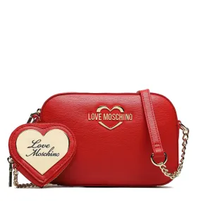 Borsa Donna a Tracolla con Micro Clutch LOVE MOSCHINO linea Hollies colore Rosso