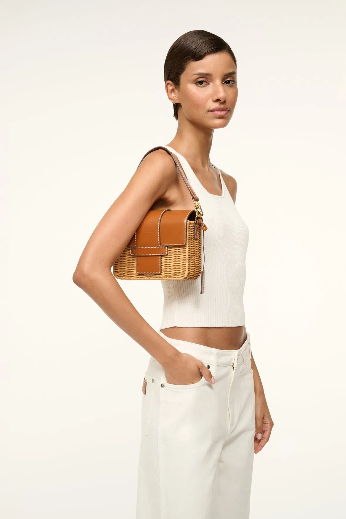 CHARLI WICKER CROSSBODY BAG | NATURAL