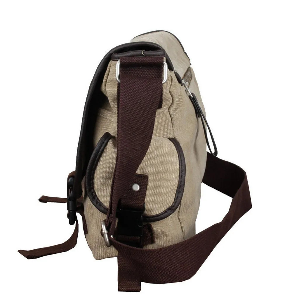 Cheggio Canvas Messenger Bag