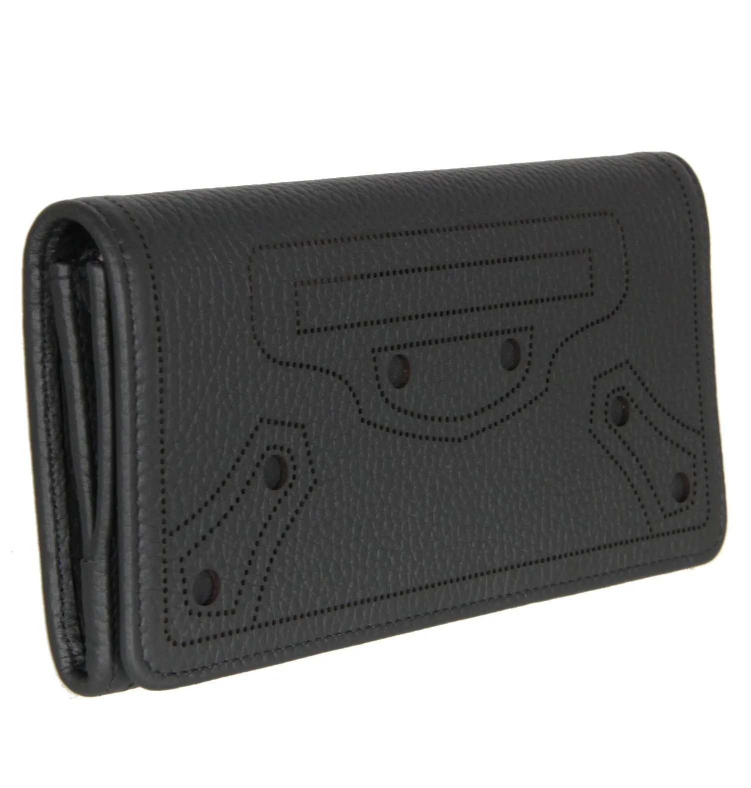 City Blackout Wallet Flap, Fossil/Silver