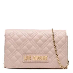 Clutch Donna con Tracolla LOVE MOSCHINO linea Shiny Quilted color Cipria JC4079