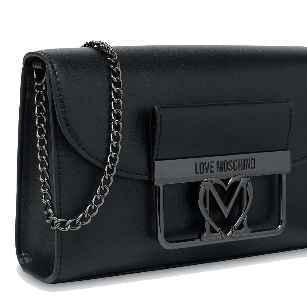 Clutch Donna con Tracolla LOVE MOSCHINO linea Uptown Nero