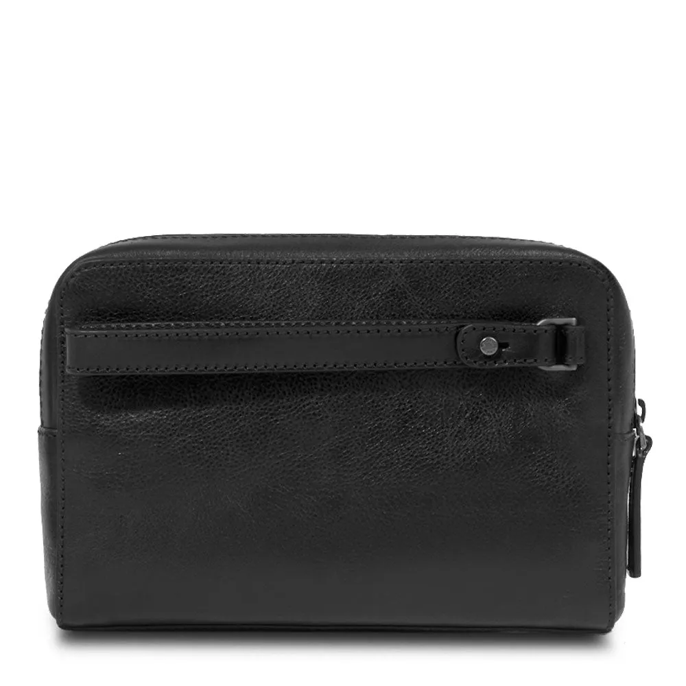 Clutch Uomo con Polsiera THE BRIDGE linea Damiano in Pelle Nera