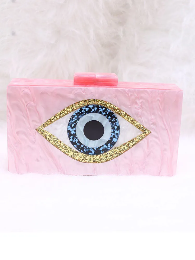 Colorblock Eye Box Bag