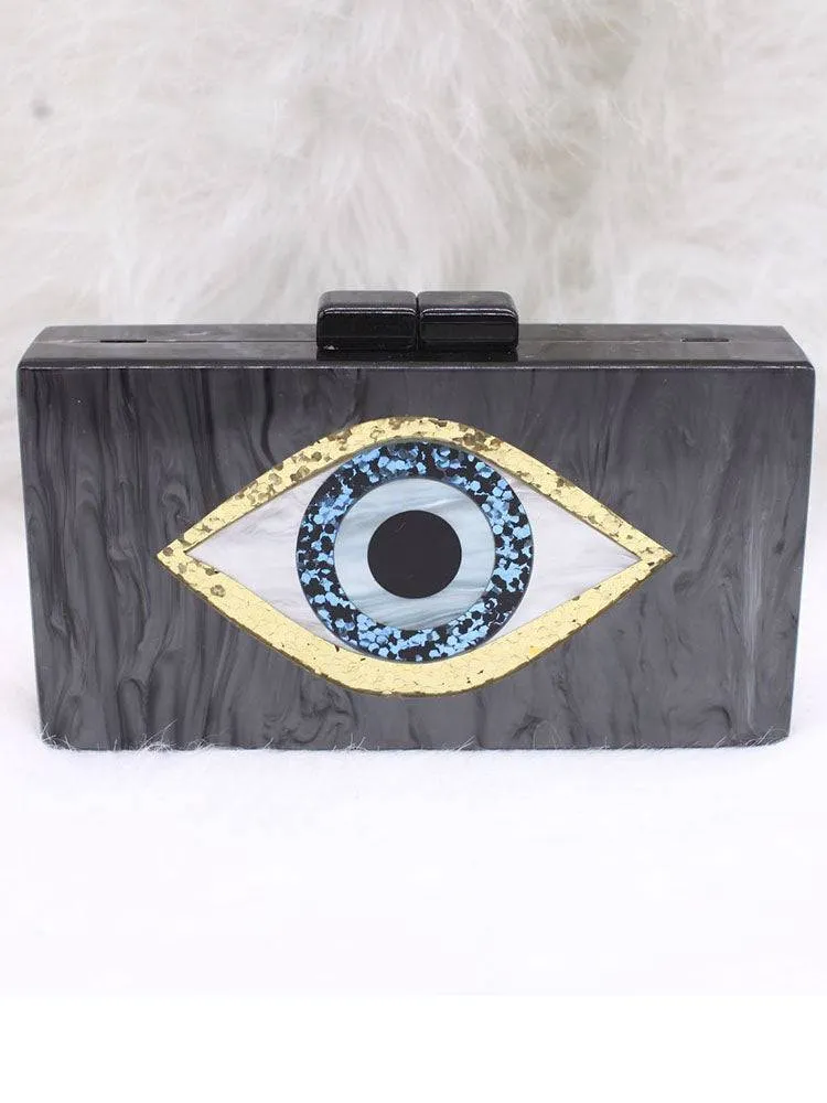 Colorblock Eye Box Bag