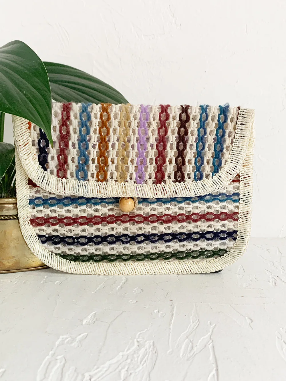 Cool Toned Crochet Clutch