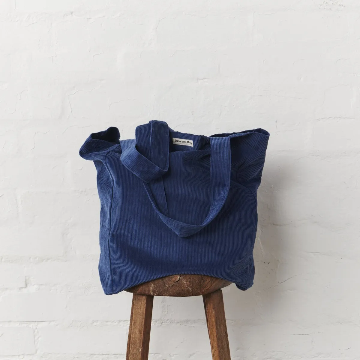 Cord Tote Bag - Blue