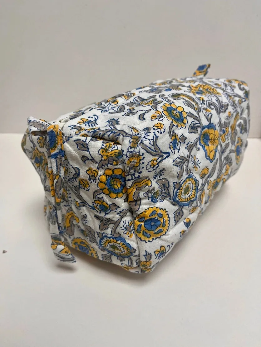 Cosmetic Bag - Provence Blue & Yellow