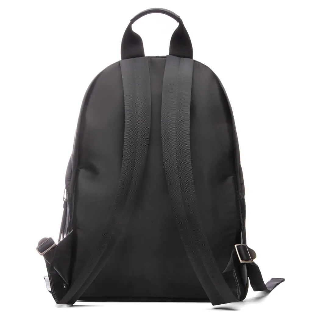 Curved Logo Backpack - Black/White