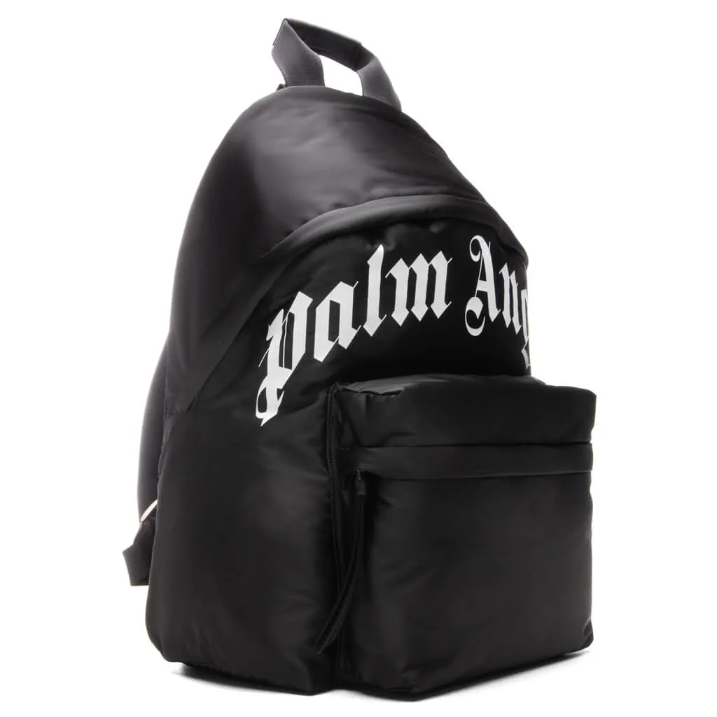 Curved Logo Backpack - Black/White