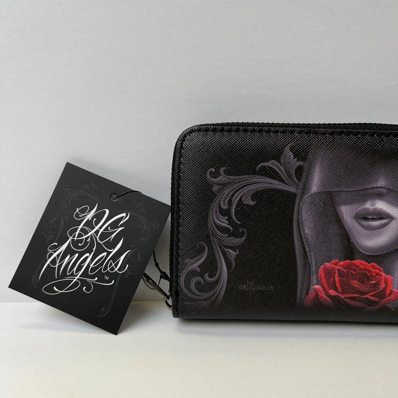 DGA David Gonzales Art Devotion Zipper Clutch Wallet