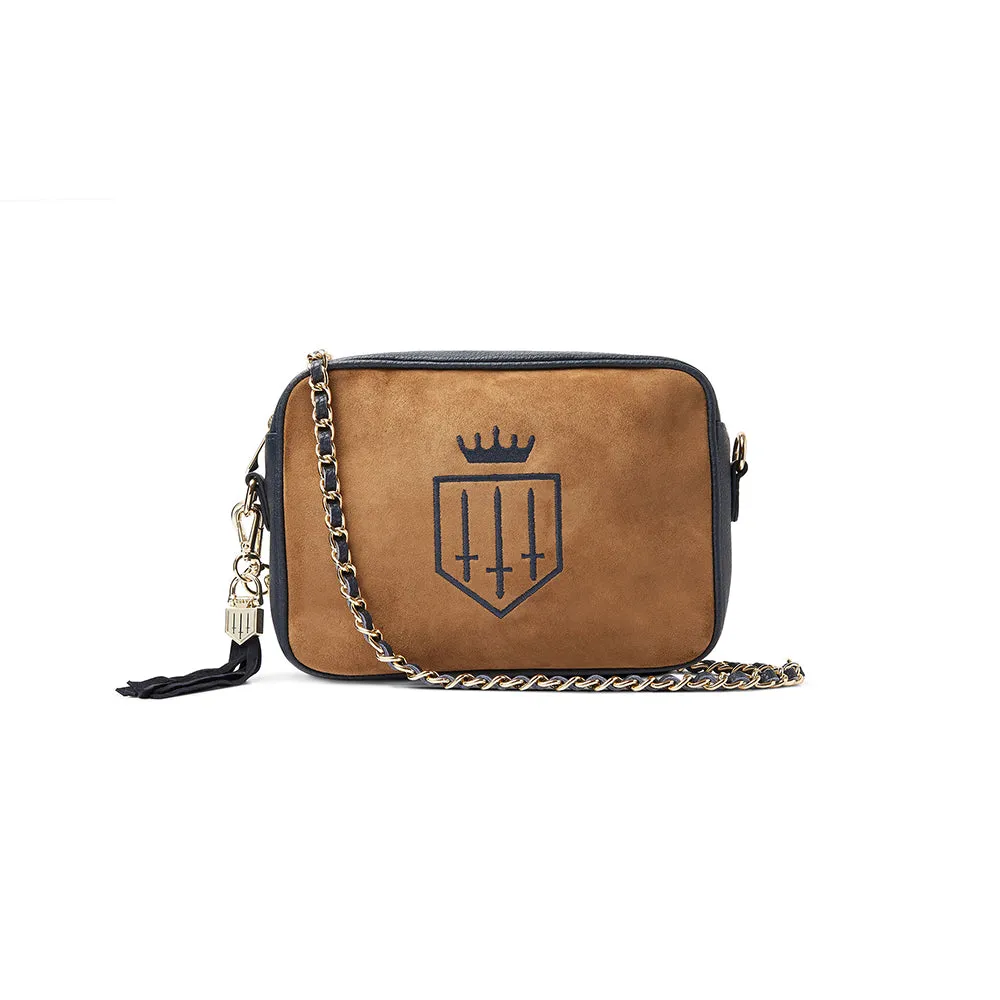 Finsbury Cross Body Bag - Tan/Navy