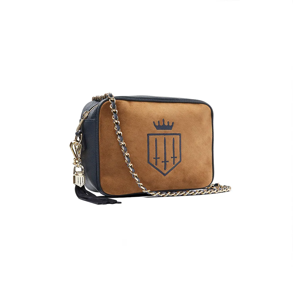 Finsbury Cross Body Bag - Tan/Navy