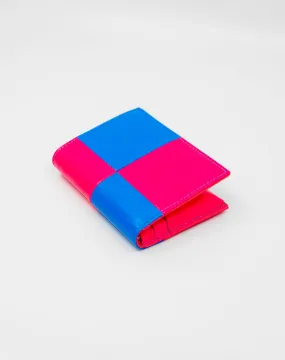 Fluo Squares Bifold Wallet Pink/Blue SA0641FS