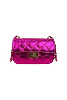 FRANNIE QUILTED BAG FUCHSIA