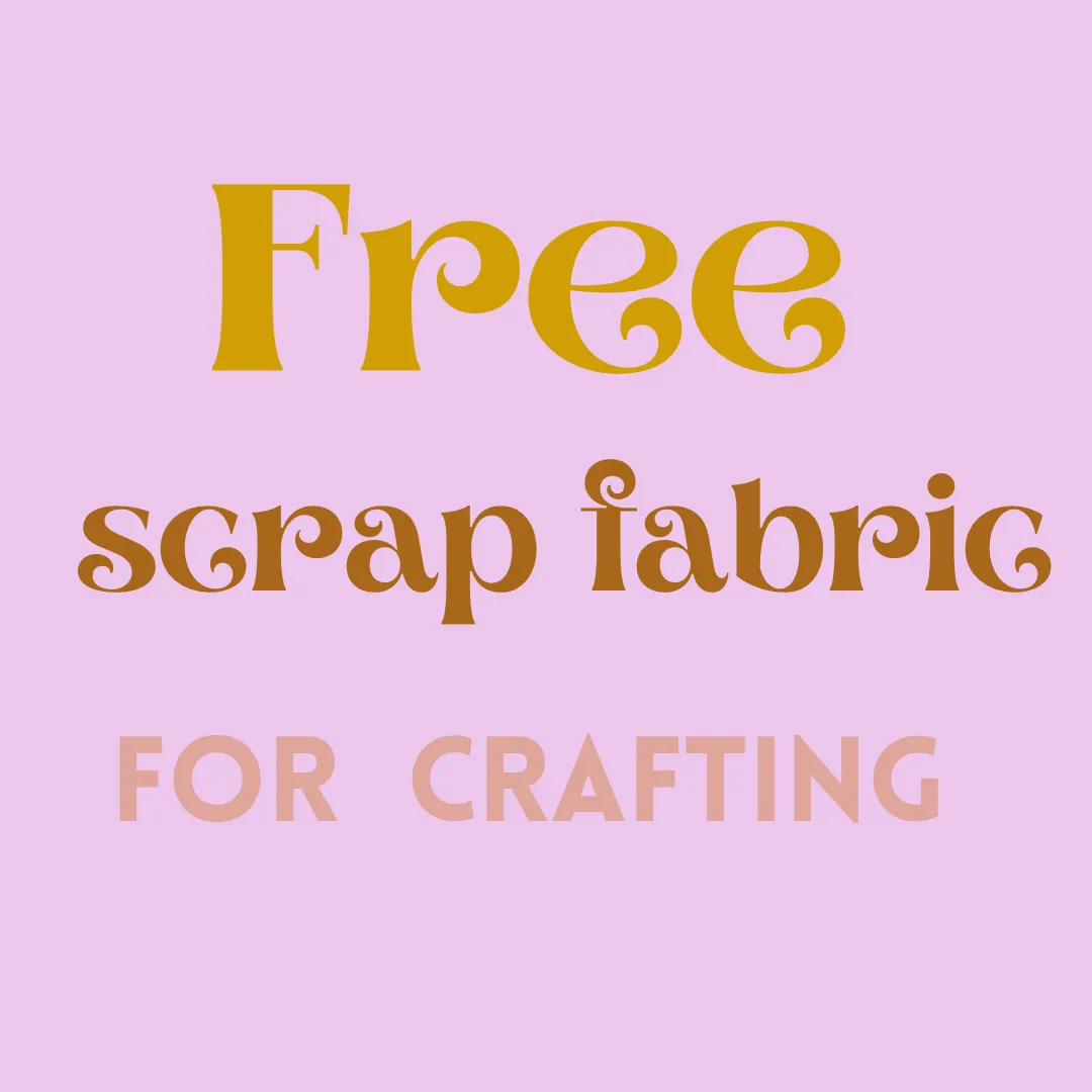 FREE fabric scrap bag