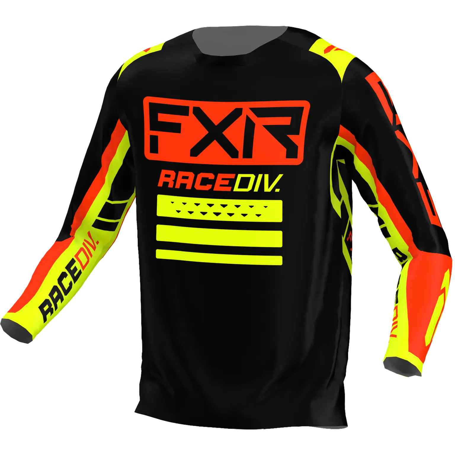 FXR Clutch Pro MX Jersey Black/Nuke Red/Hi-Vis