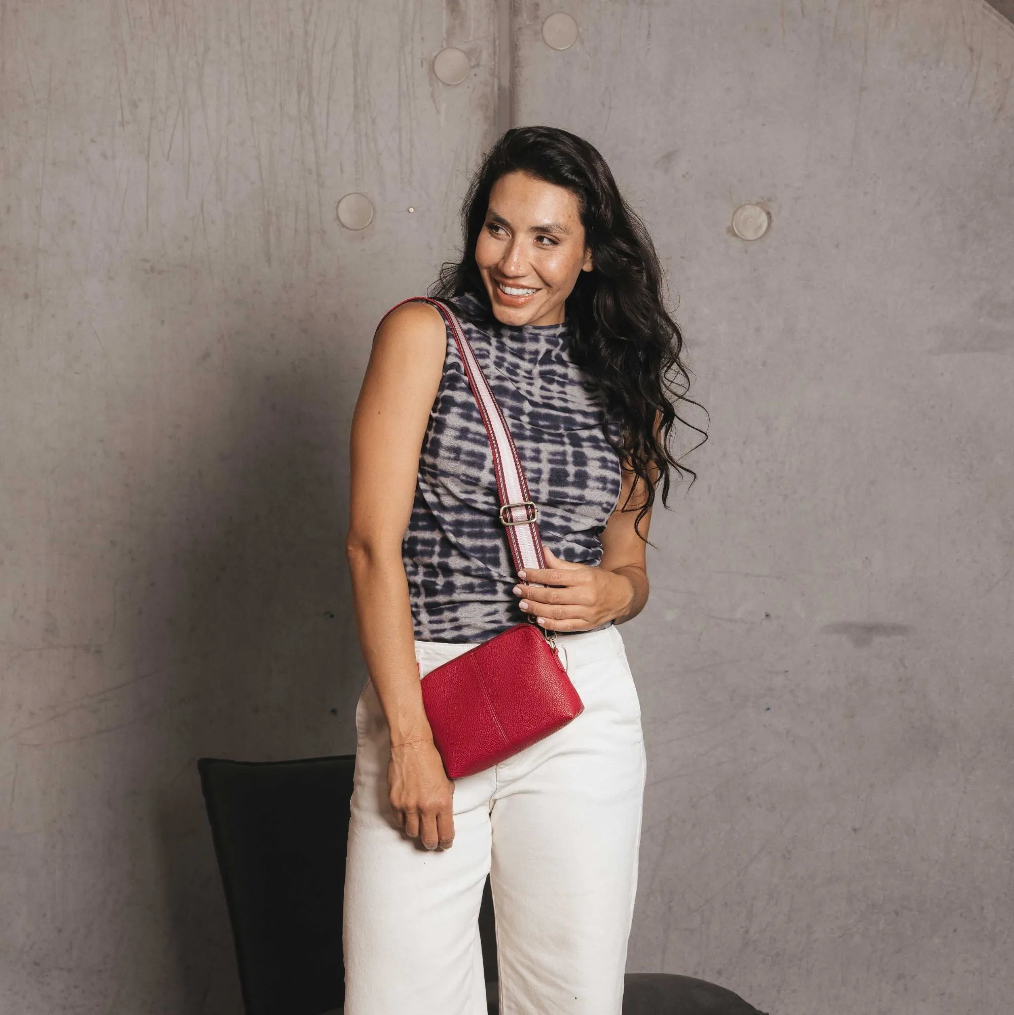 Harlow Raspberry  Small Crossbody