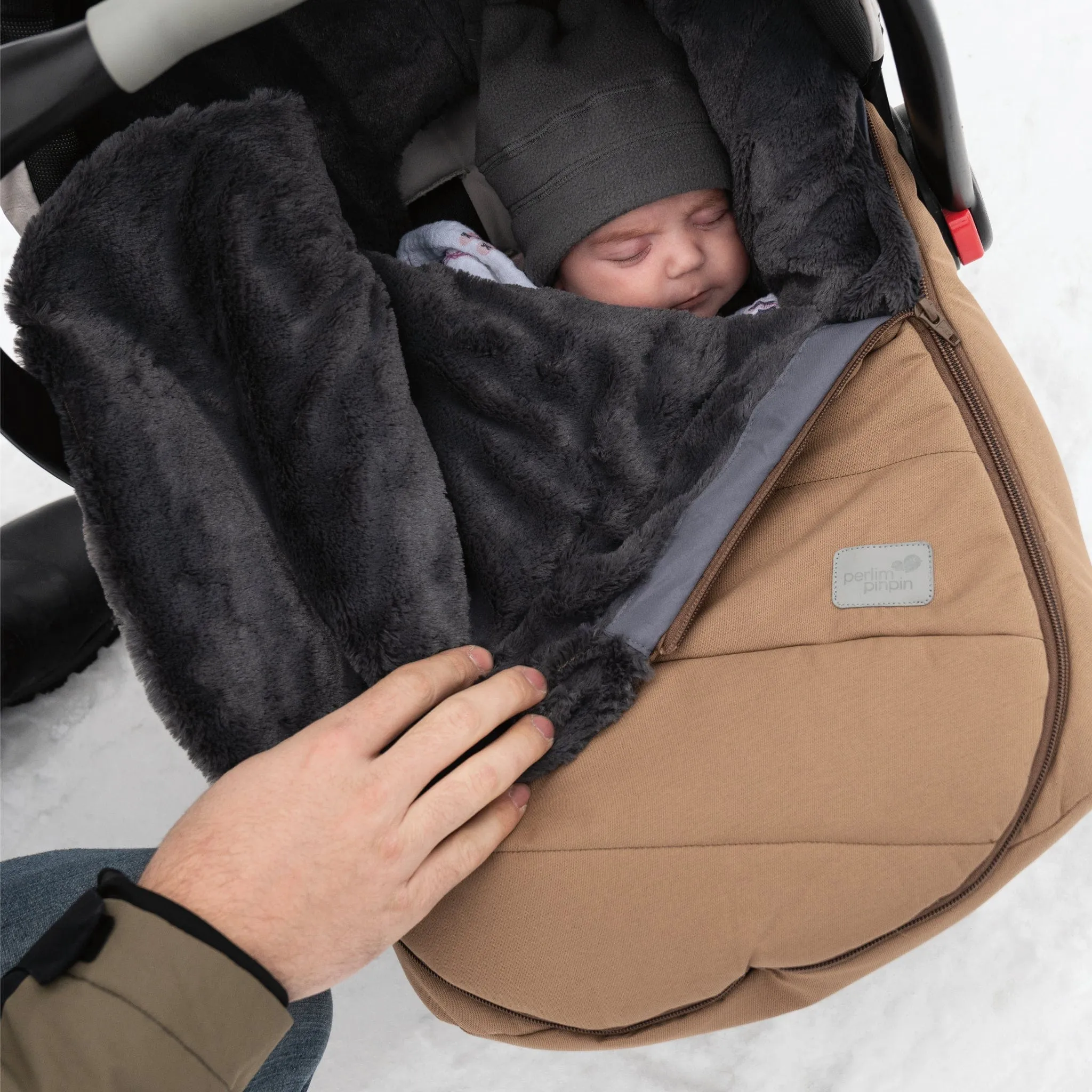 Infant winter bunting bag - Gray