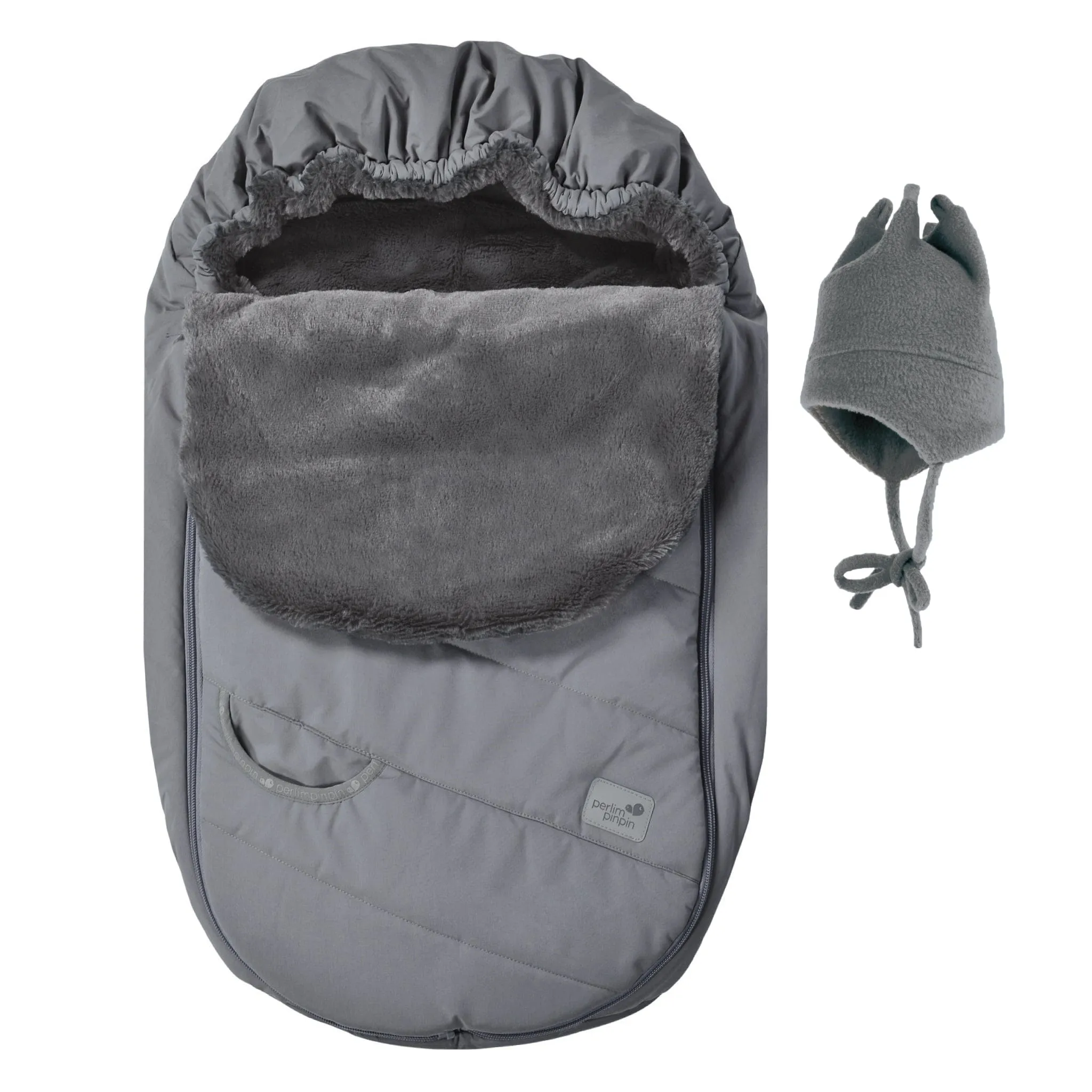 Infant winter bunting bag - Gray