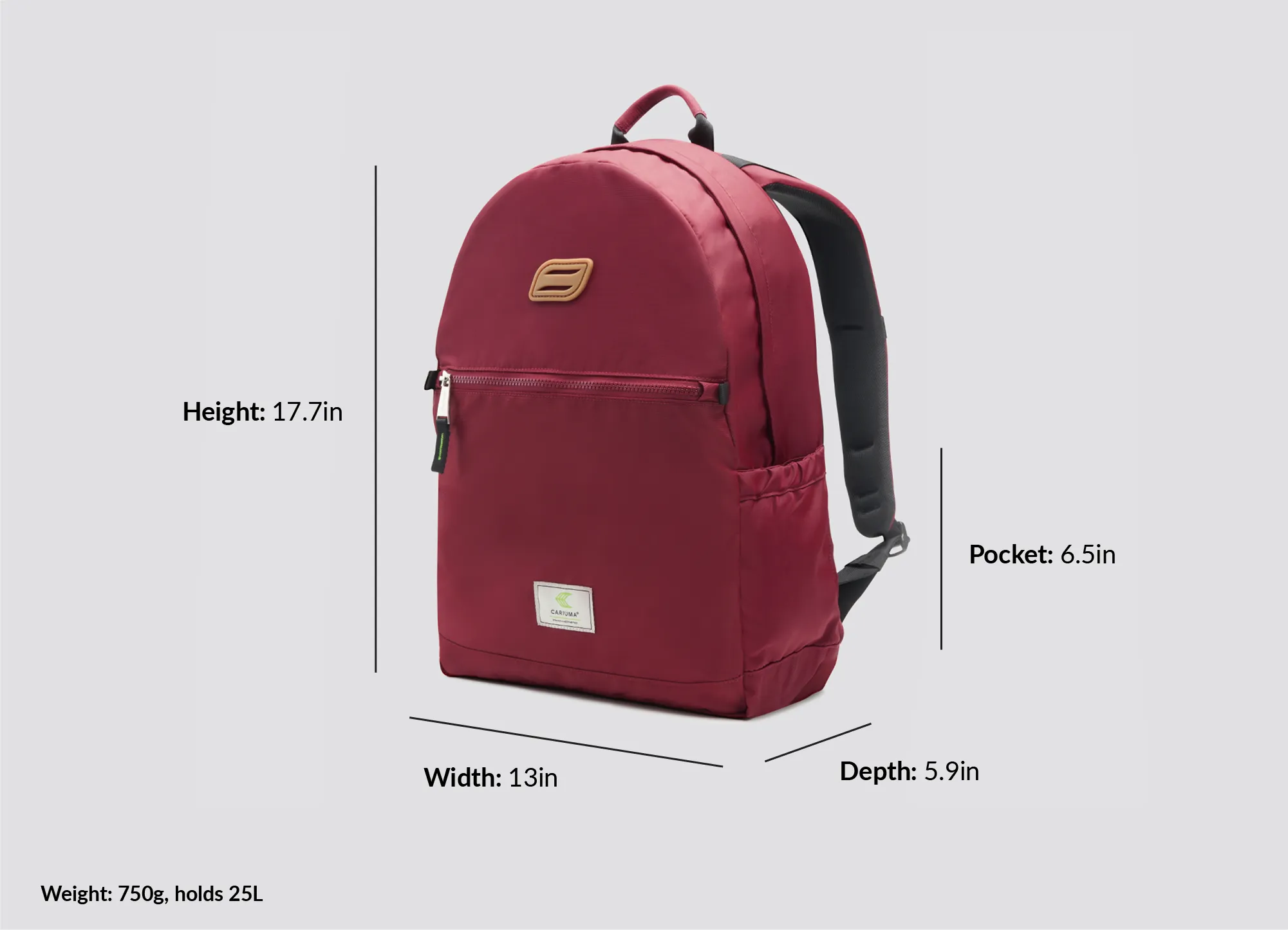 JJ Backpack Bordeaux