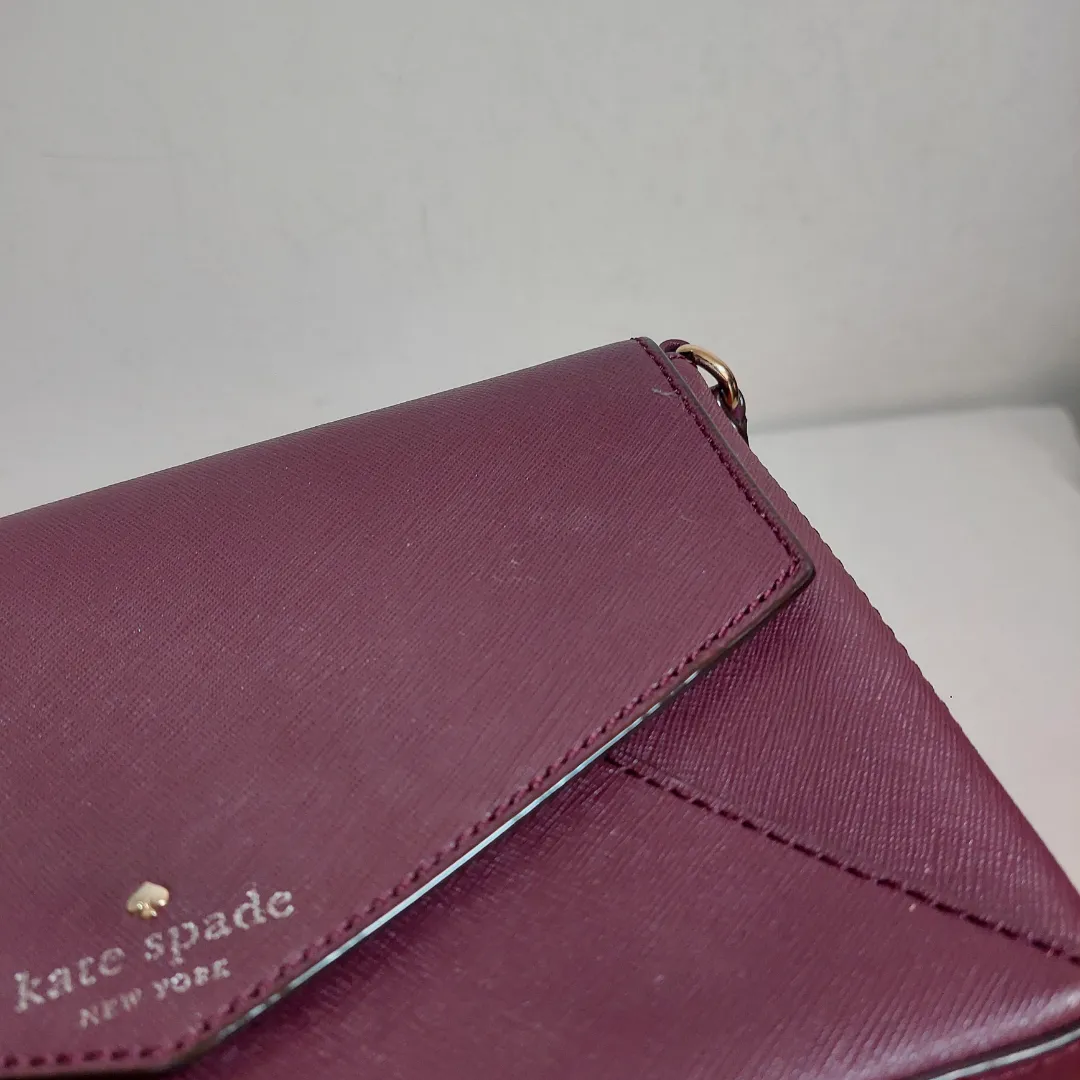 Kate Spade Purple Leather Crossbody Bag | Pre loved |