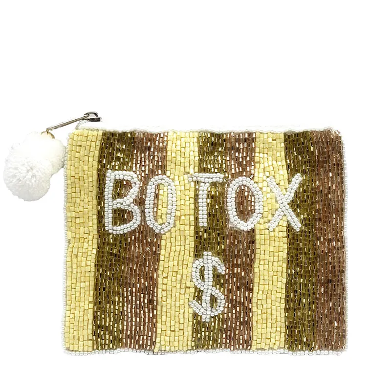 LA CHIC DESIGNS | Botox $ Beaded Coin Pouch