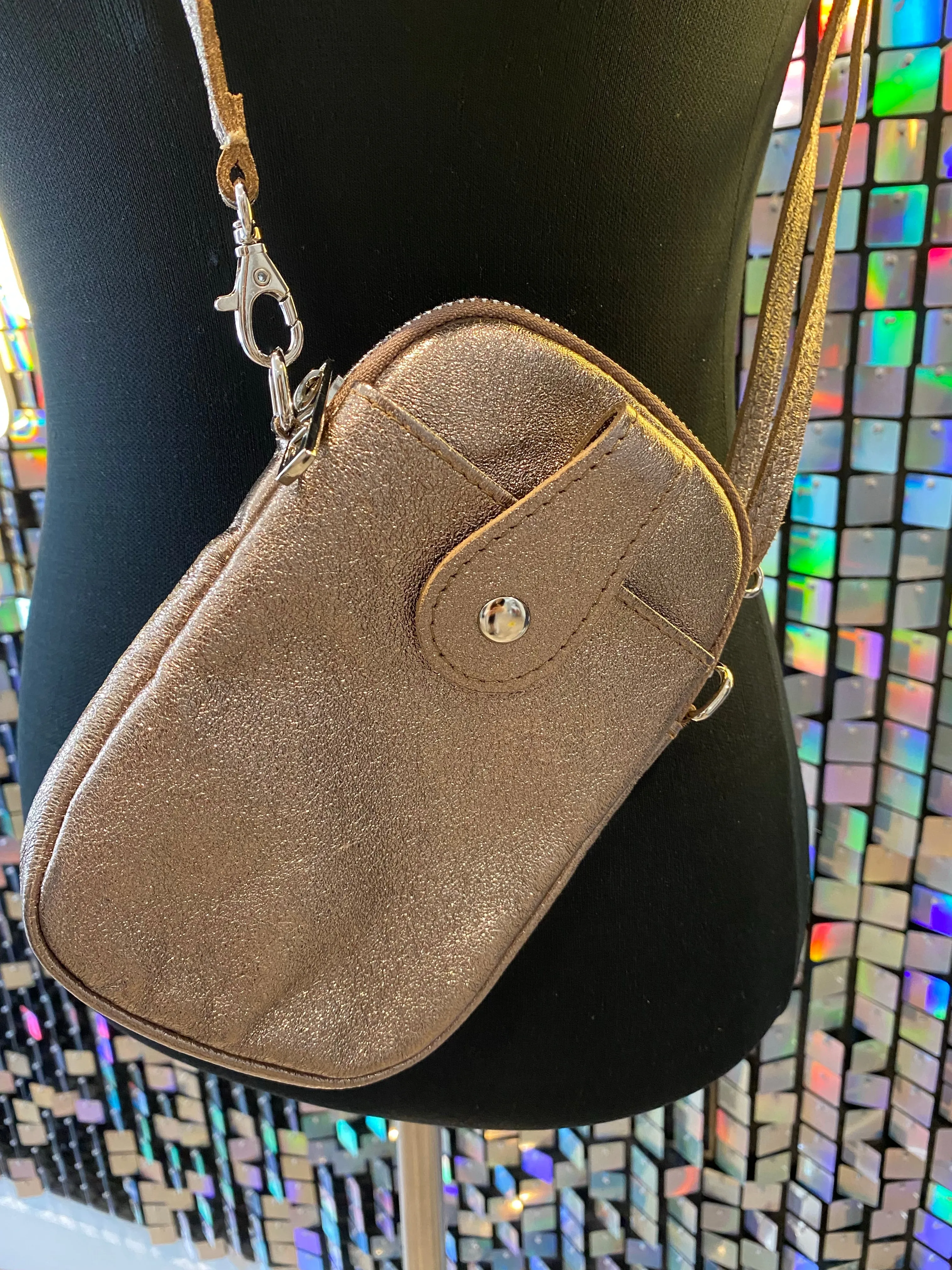 Leather Across Body Phone bag