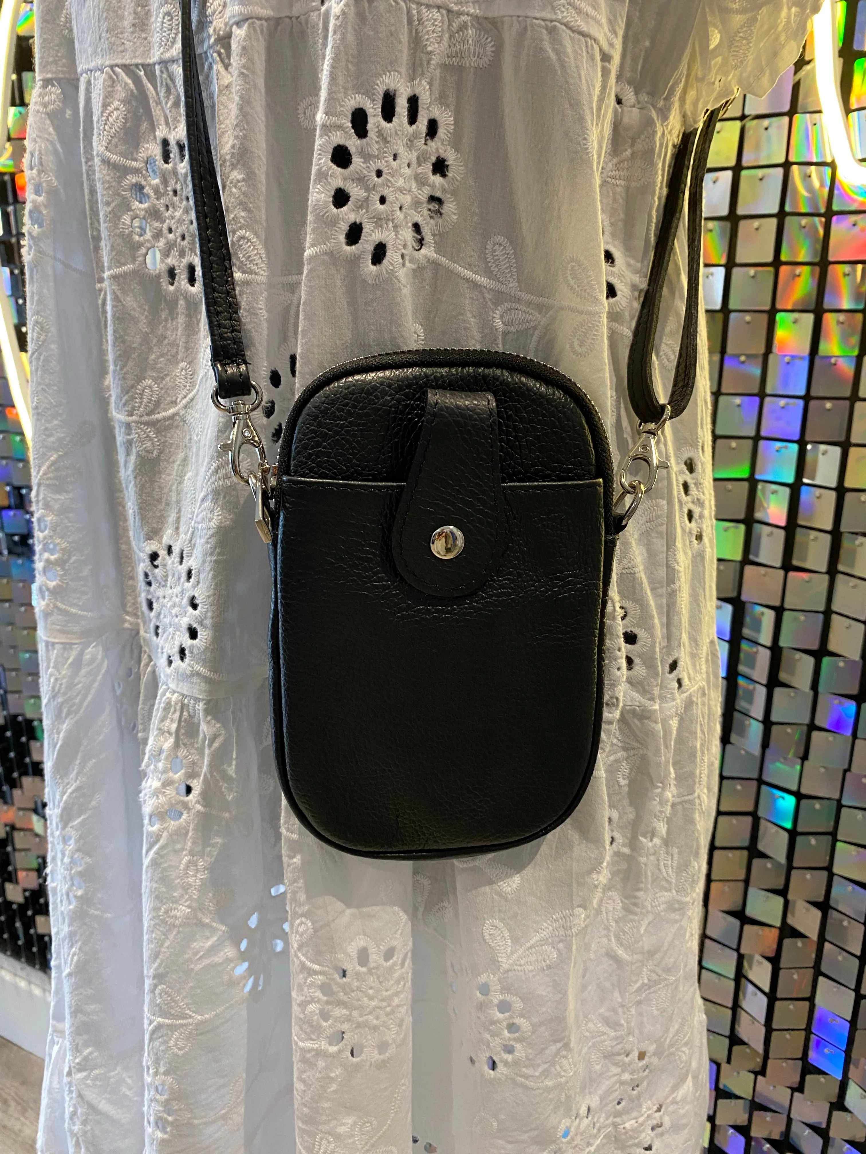 Leather Across Body Phone bag