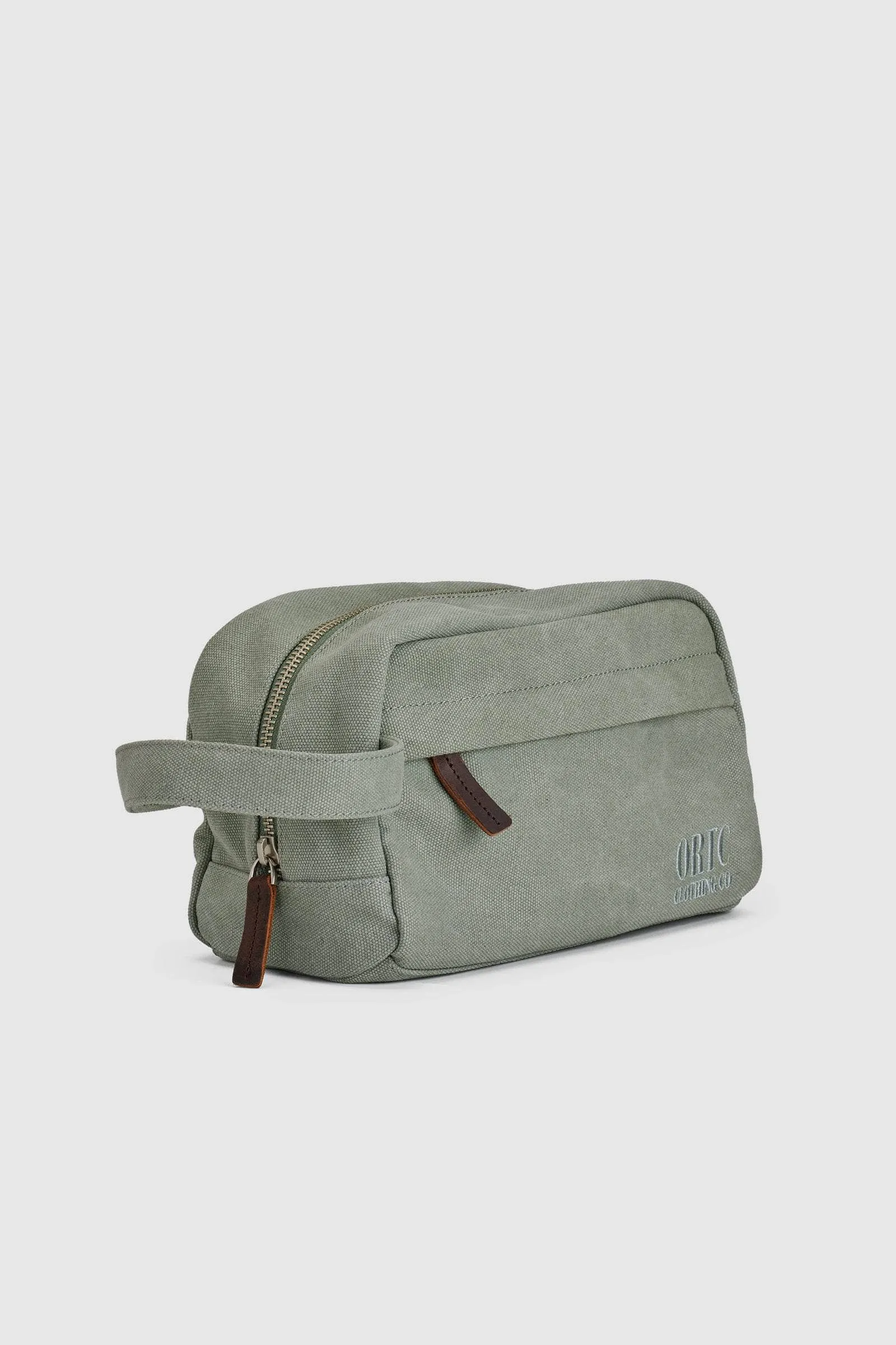 Logo Wash Bag Olive