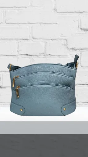 Louise Bag - Light Blue Zip Bag