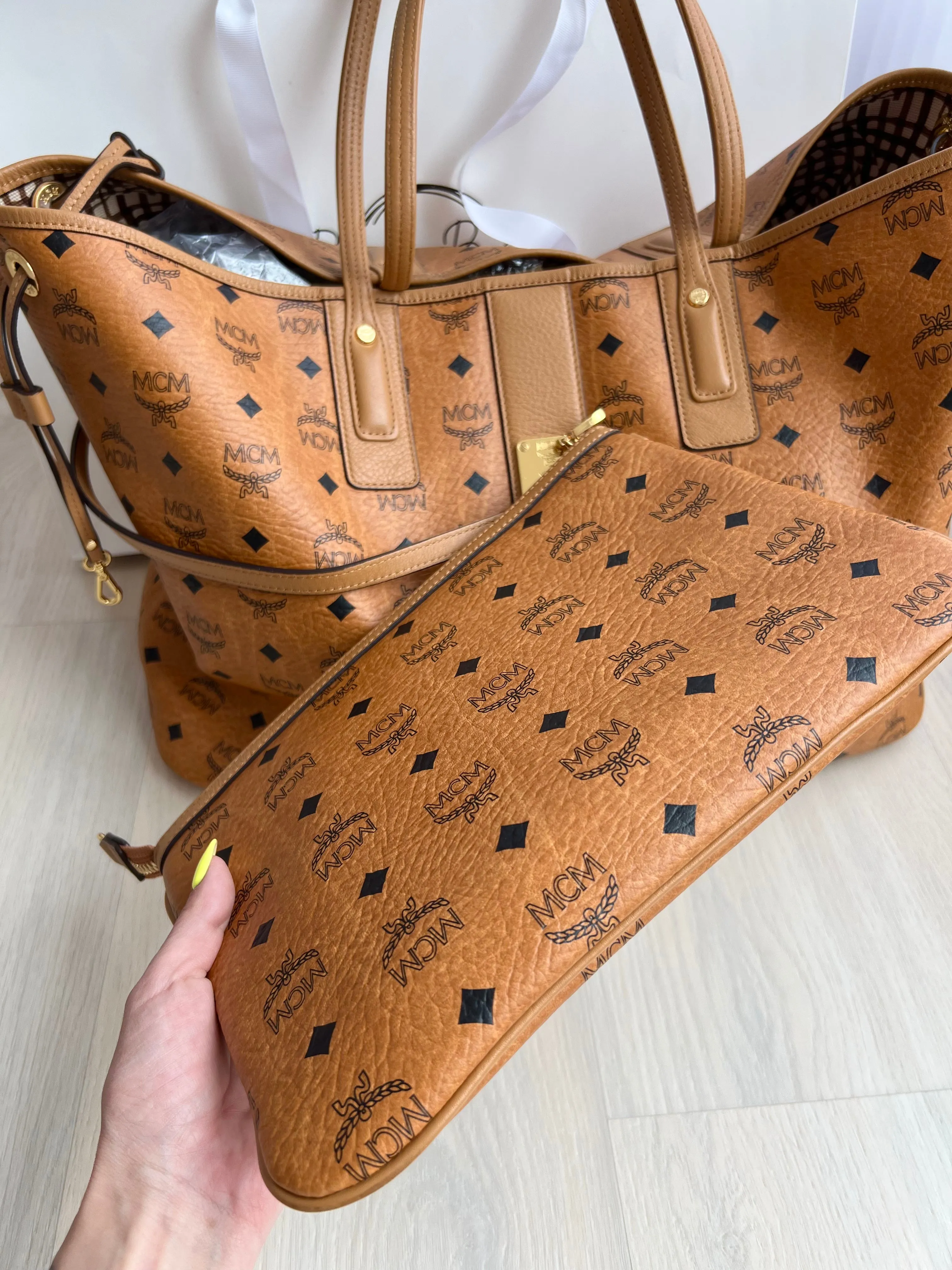 MCM Reversible Liz Shopper Bag