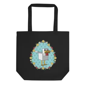 Minecraft Flower Chicken Eco Tote Bag