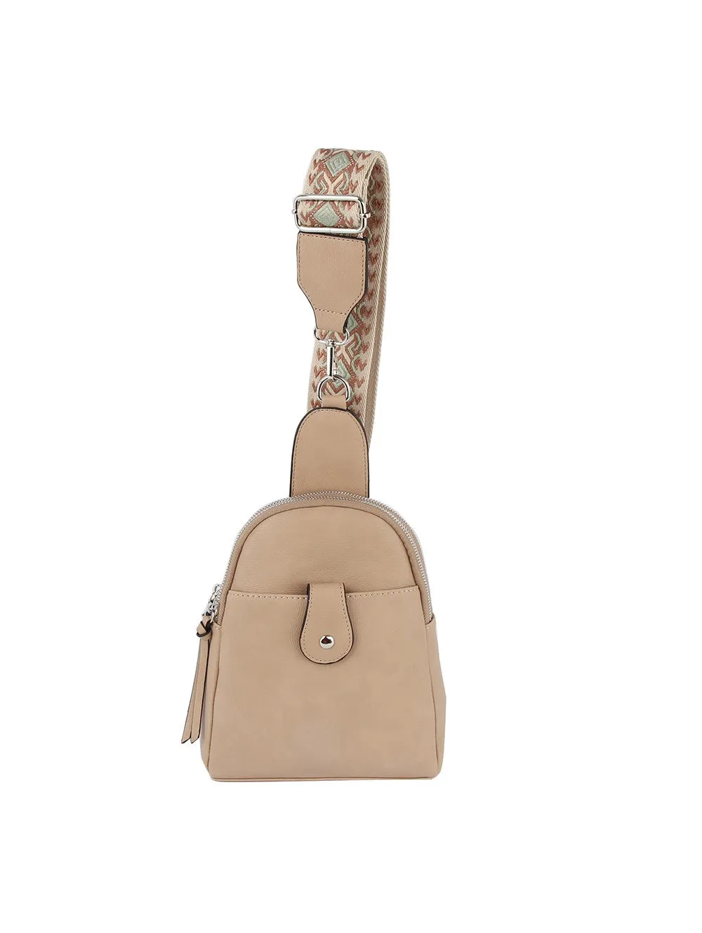 Mocha Guitar Strap Crossbody Bag