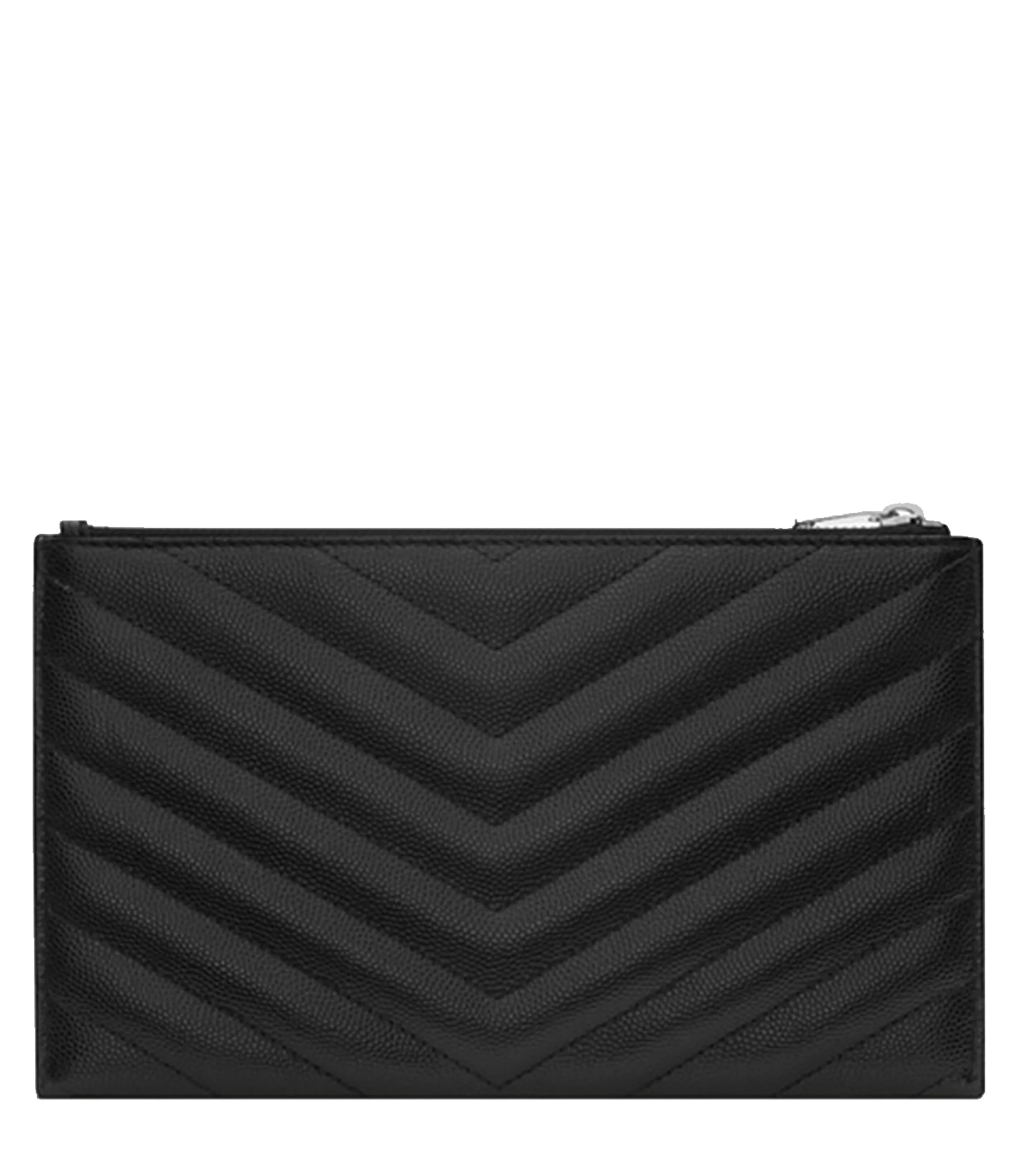 Monogram Bill Pouch, Black/Silver