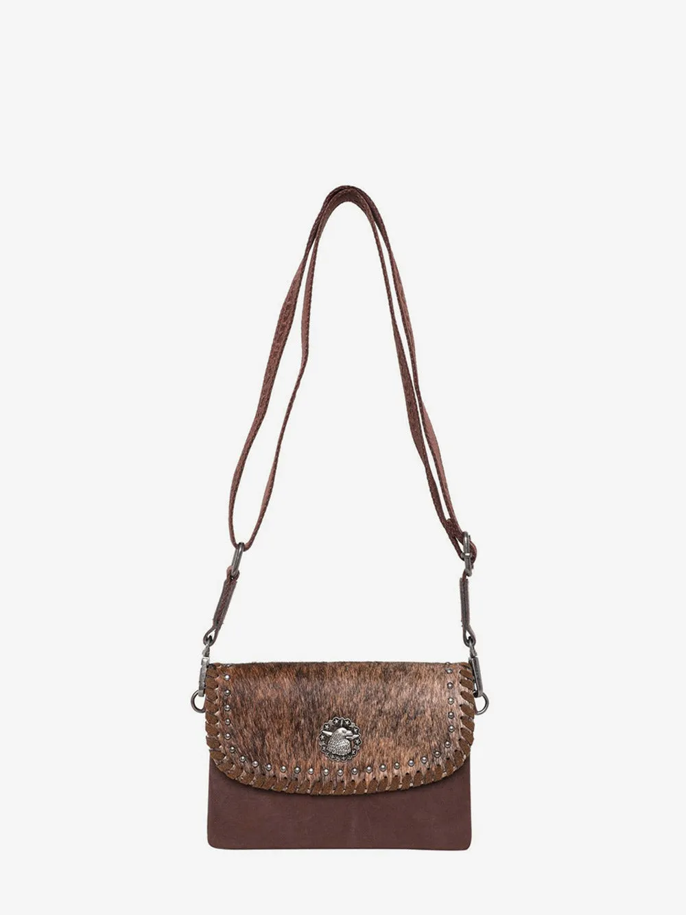 Montana West Hair-On Cowhide Leather Crossbody