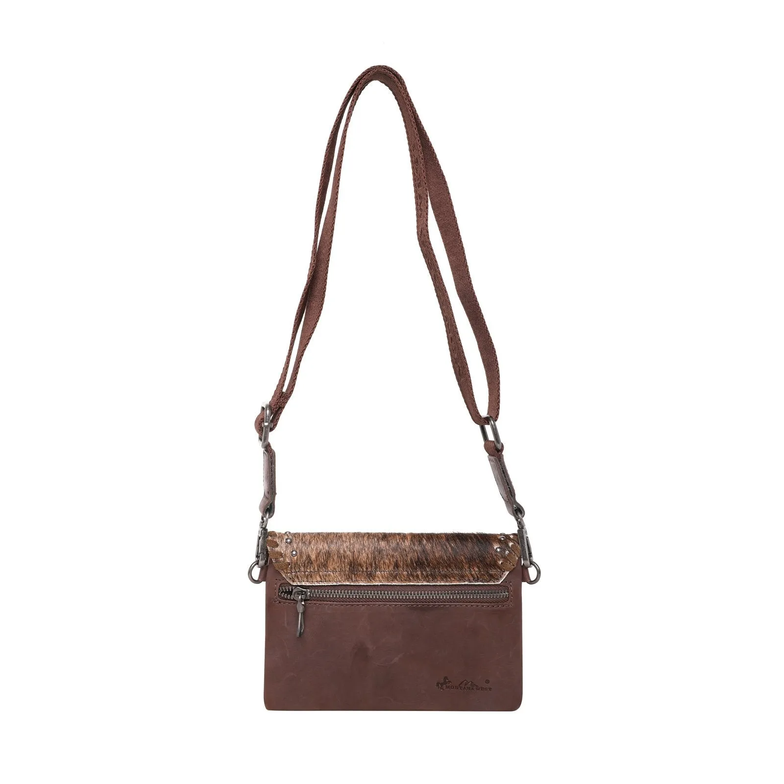 Montana West Hair-On Cowhide Leather Crossbody