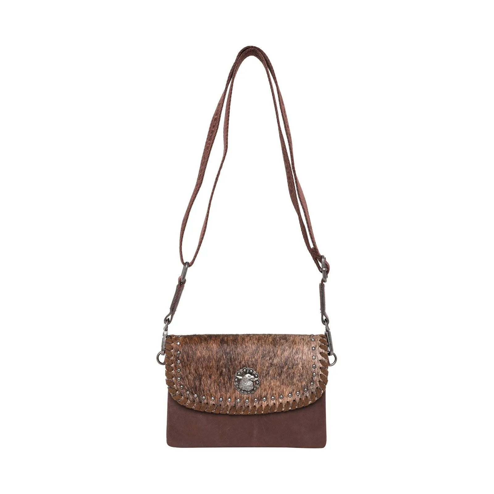 Montana West Hair-On Cowhide Leather Crossbody